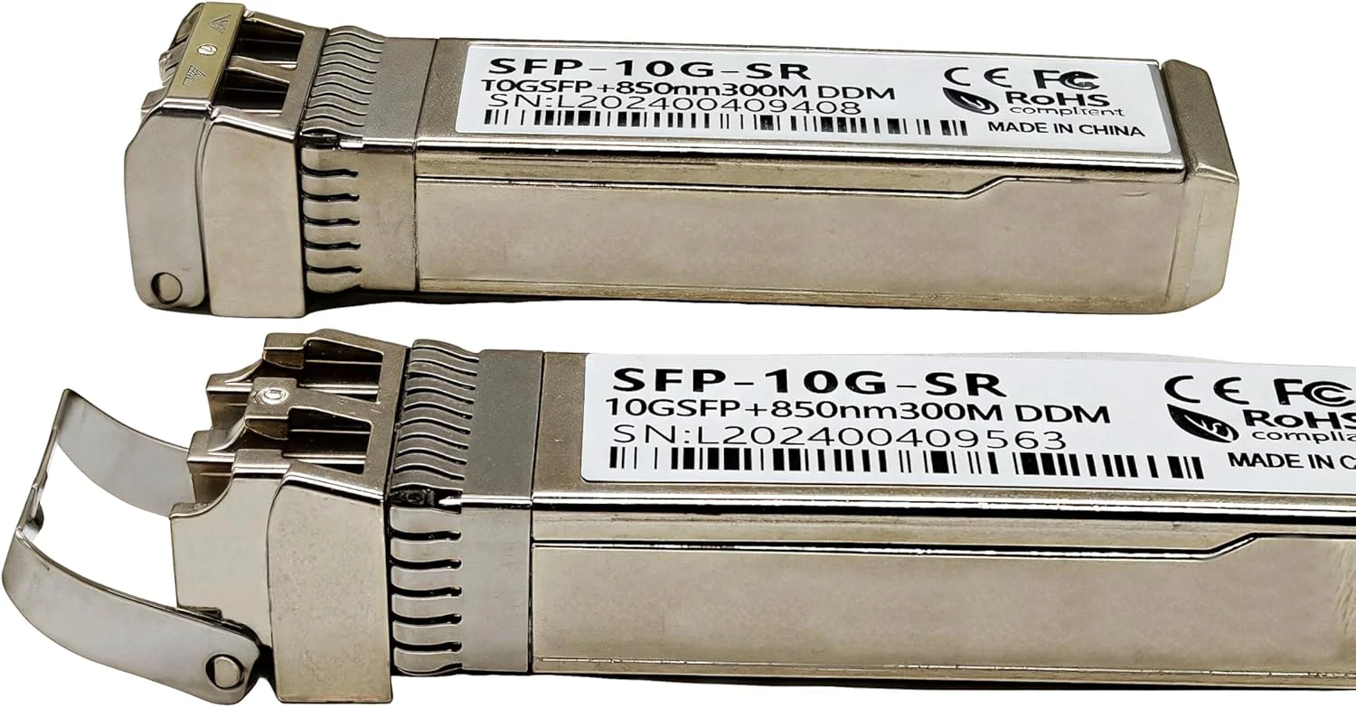 ماژول فرستنده و گیرنده 10G SFP+، چند حالته 850 نانومتری، کانکتور LC، برد 300 متری