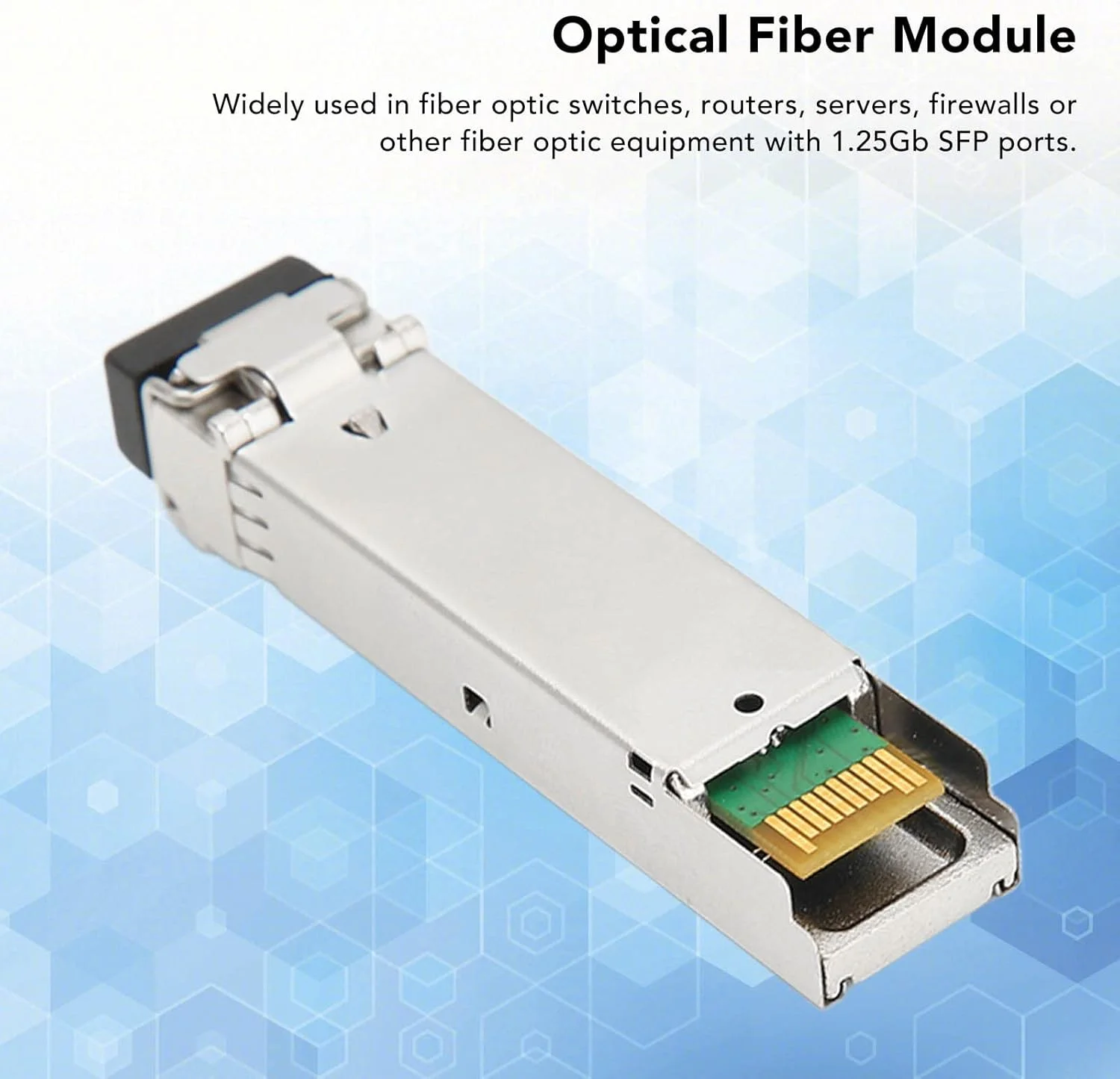 ماژول نوری SFP، 1.25G Tx1310/Rx1550nm تک فیبر تک حالته با فاصله انتقال 10 کیلومتر و عملکرد DDM، فرستنده و گیرنده SFP برای سوئیچ های فیبر نوری و روترها