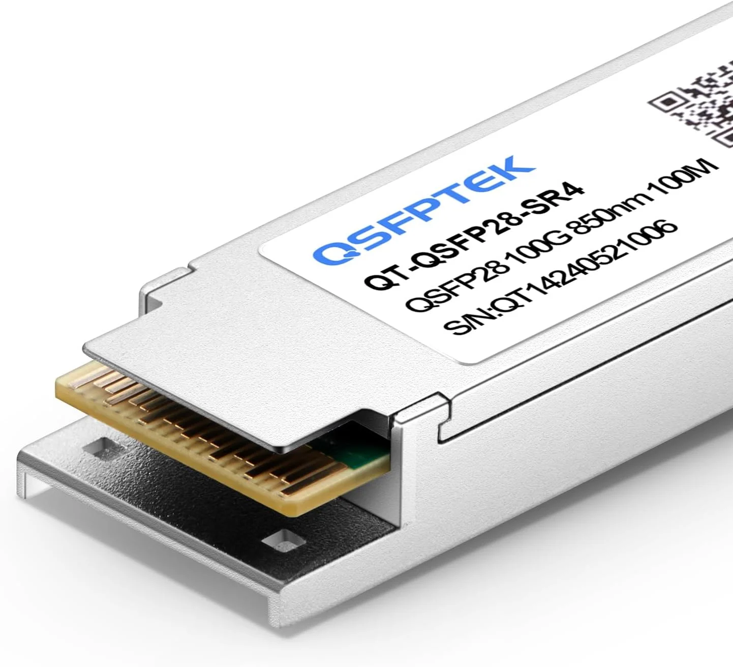 ماژول فرستنده و گیرنده نوری QSFP28 100GBASE-SR4 با طول موج 850 نانومتر و برد 100 متر، سازگار با Cisco QSFP-100G-SR4-S