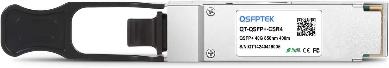 فرستنده و گیرنده نوری QSFPTEK 40GBASE-CSR4، ماژول QSFP+ 850nm 400m DOM MTP/MPO MMF برای سیسکو QSFP-40G-CSR4 - بسته 2 عددی