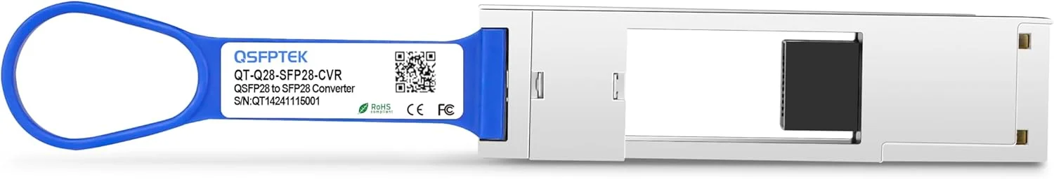 مبدل QSFP28 به SFP28 کیو اس اف پی تک، ماژول آداپتور QSA 100 گیگابیت اترنت به 25 گیگابیت اترنت SFP سازگار با Mellanox MAM1Q00A-QSA28