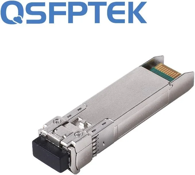 ماژول QSFPTEK 25G SFP28، فرستنده و گیرنده نوری 25GBASE-SR SFP، مینی gbic چند حالته VSEL+PIN برای Cisco SFP-25G-SR-S (850 نانومتر، 100 متر، با DDM)