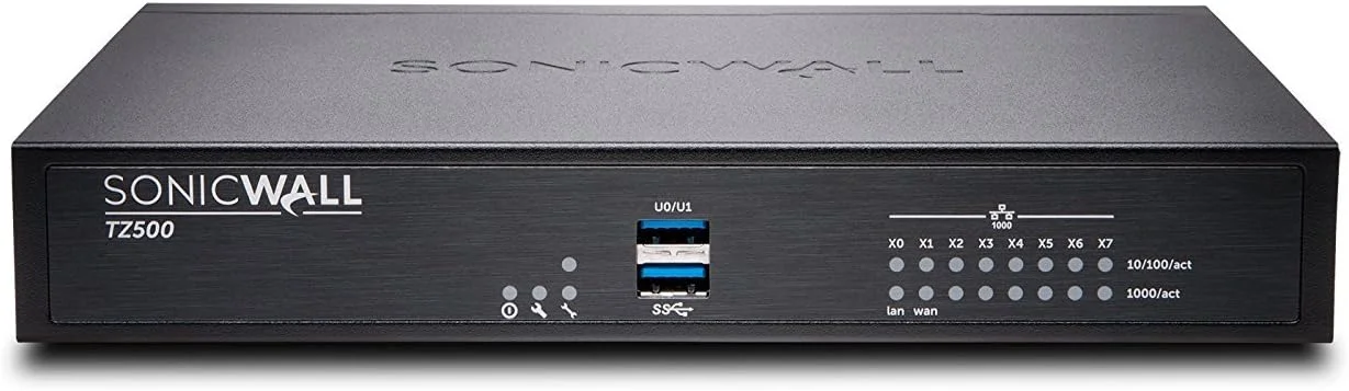 دستگاه امنیتی شبکه سیمی SonicWall TZ500 مدل 01-SSC-0211