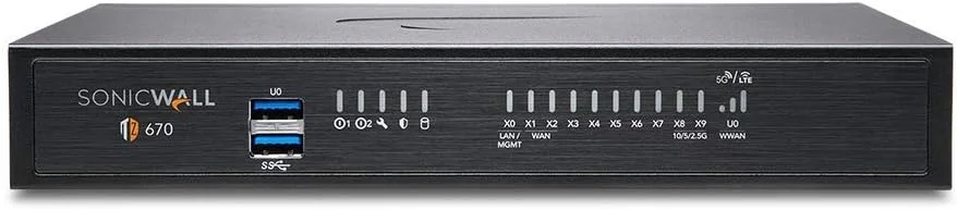 دستگاه امنیتی شبکه سونیک وال TZ670 (02-SSC-2837)