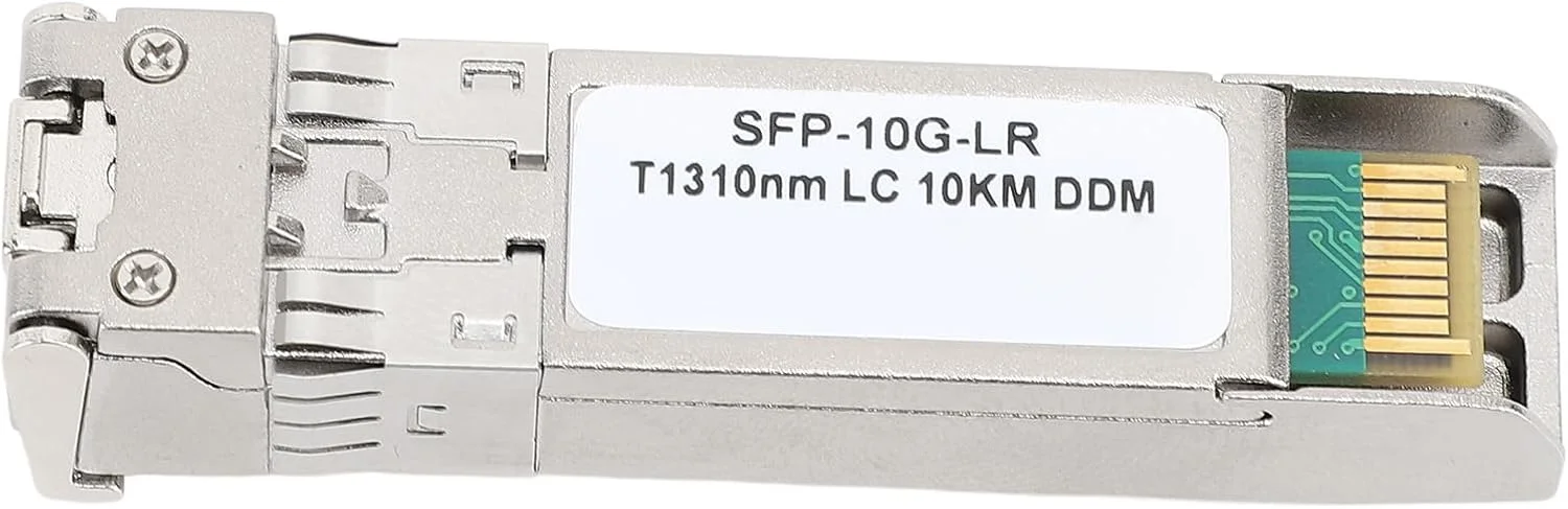 فرستنده و گیرنده نوری 10GBase LR SFP، ماژول LC فیبر نوری تک حالته SMF 1310 نانومتری، عملکرد با سرعت بالا، نصب آسان، برای سوییچ های باز