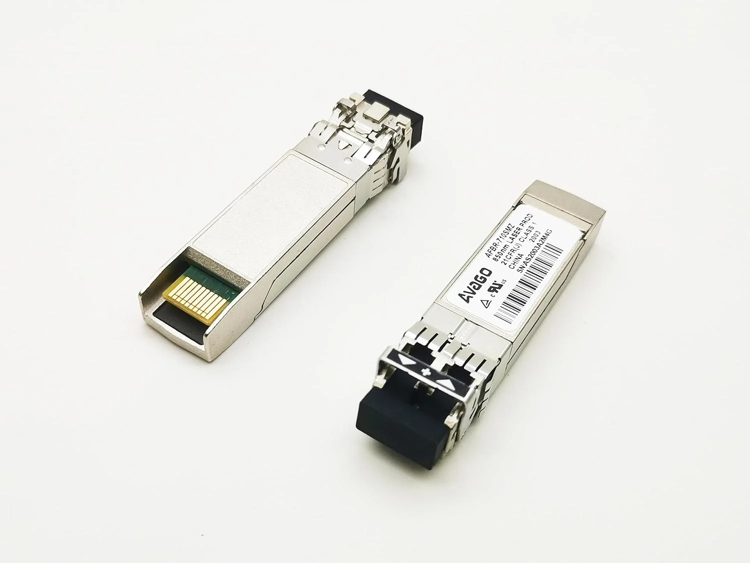 فرستنده و گیرنده 10GBase SR SFP+ مدل AVAGO AFBR-710SMZ 850nm 300M 10GE SFP ماژول فیبر نوری