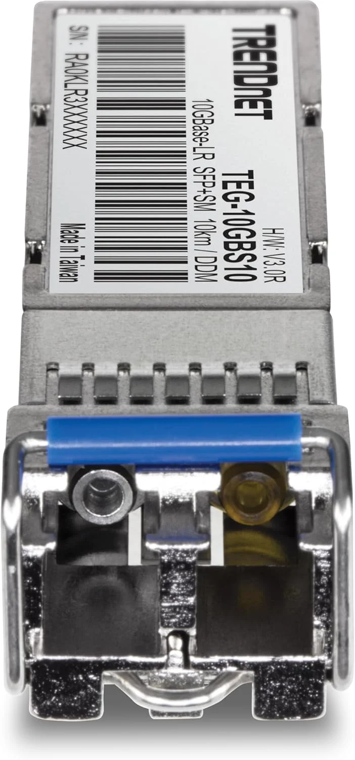 ماژول های فیبر نوری سینگل مود LC ترندنت مدل TEG-10GBS10/2، بسته 2 عددی، تا 10 کیلومتر، فرستنده و گیرنده های SFP با قابلیت اتصال سریع، کانکتور LC دوبلکس، 1310 نانومتر، محافظت مادام العمر