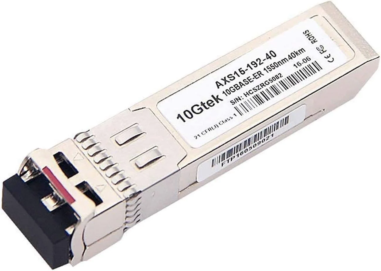 فرستنده-گیرنده SFP+ مدل 10GBase-ER، طول موج 1550 نانومتر SMF، تا 40 کیلومتر، سازگار با Arista SFP-10G-ER