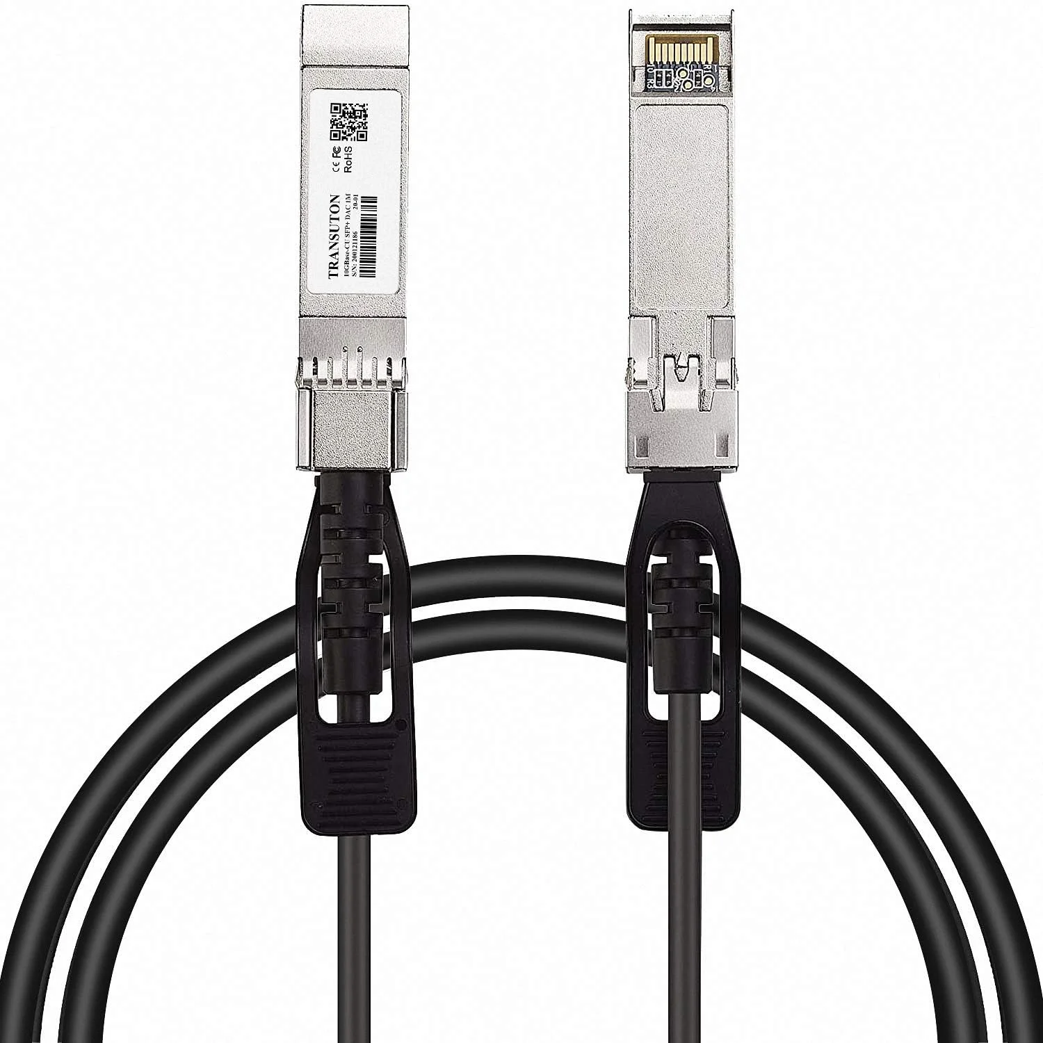 کابل Twinax مسی اتصال مستقیم غیرفعال SFP+ با سرعت 10 گیگابیت بر ثانیه برای اترنت MikroTik S+DA0003 10GbE، کابل DAC SFP+ به SFP+ به طول 3 متر