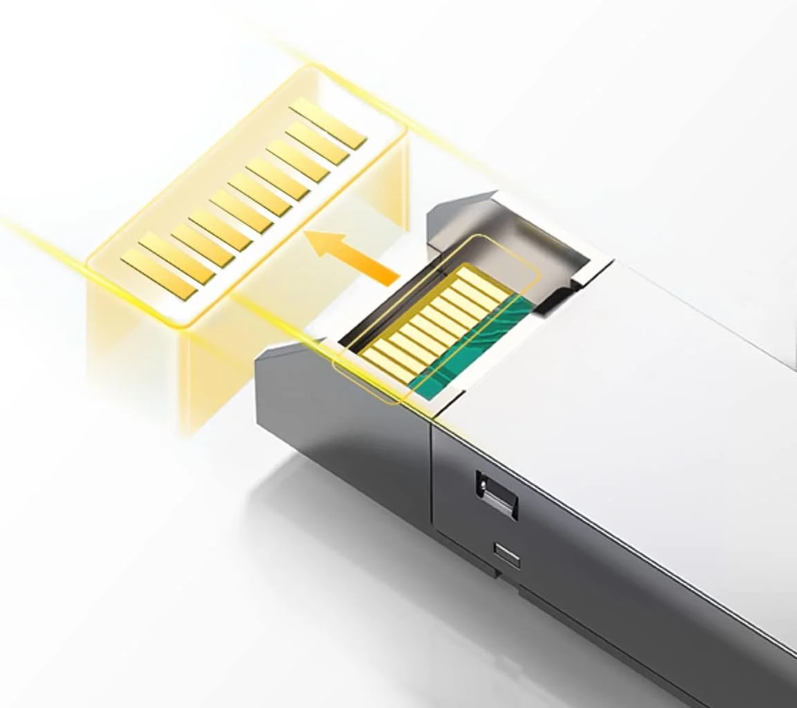 ماژول Tongyu SFP LC 1000Base 1310nm/1550nm 20km فرستنده و گیرنده تک LC برای سیسکو، Ubiquiti UF-SM-1G، نت گیر، میکروتیک و سایر سوئیچ های باز 4 عدد