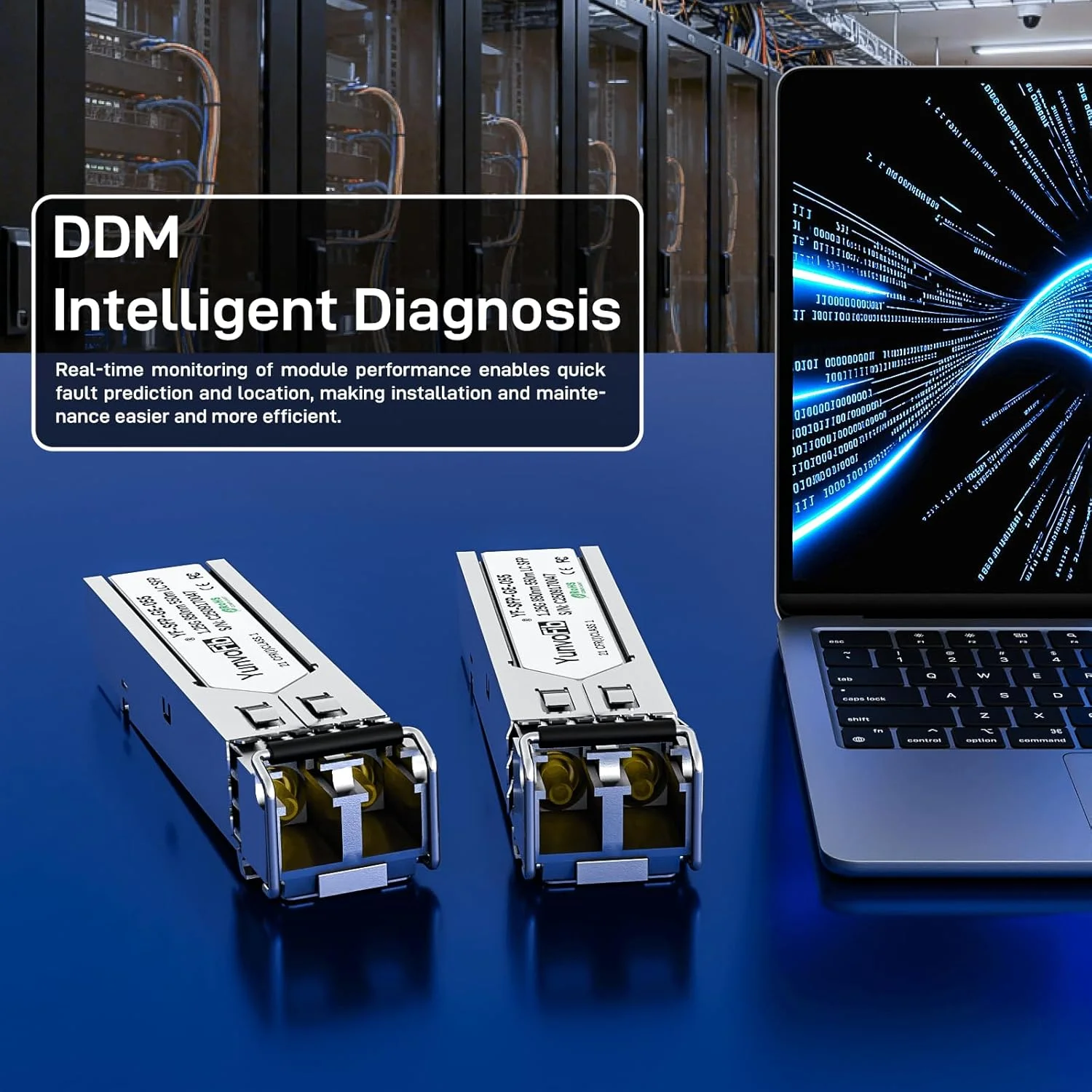 فرستنده و گیرنده 1000BASE SX SFP به LC - ماژول فیبر چند حالته 1.25G SFP LC MMF 850nm 550m، قابل تعویض سریع