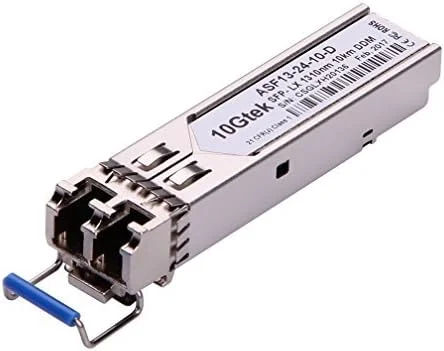 10Gtek فرستنده و گیرنده SFP برای Ubiquiti UF-SM-1G، ماژول SFP با سرعت 1.25 گیگابیت بر ثانیه، SMF، 1310 نانومتر، 10 کیلومتر، بسته 2 عددی