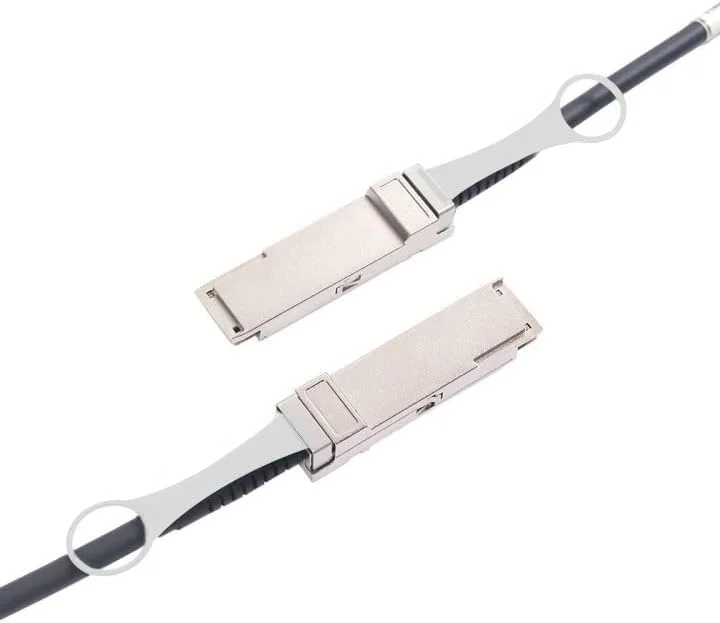 کابل مسی اتصال مستقیم غیرفعال 40G QSFP+ DAC 10Gtek - کابل Twinax QSFP مسی 40GBASE-CR4 برای سیسکو QSFP-H40G-CU1M، Meraki MA-CBL-40G-1M، Supermicro، Mikrotik، دستگاه های سوئیچ باز، 1 متری (3.3 فوت)