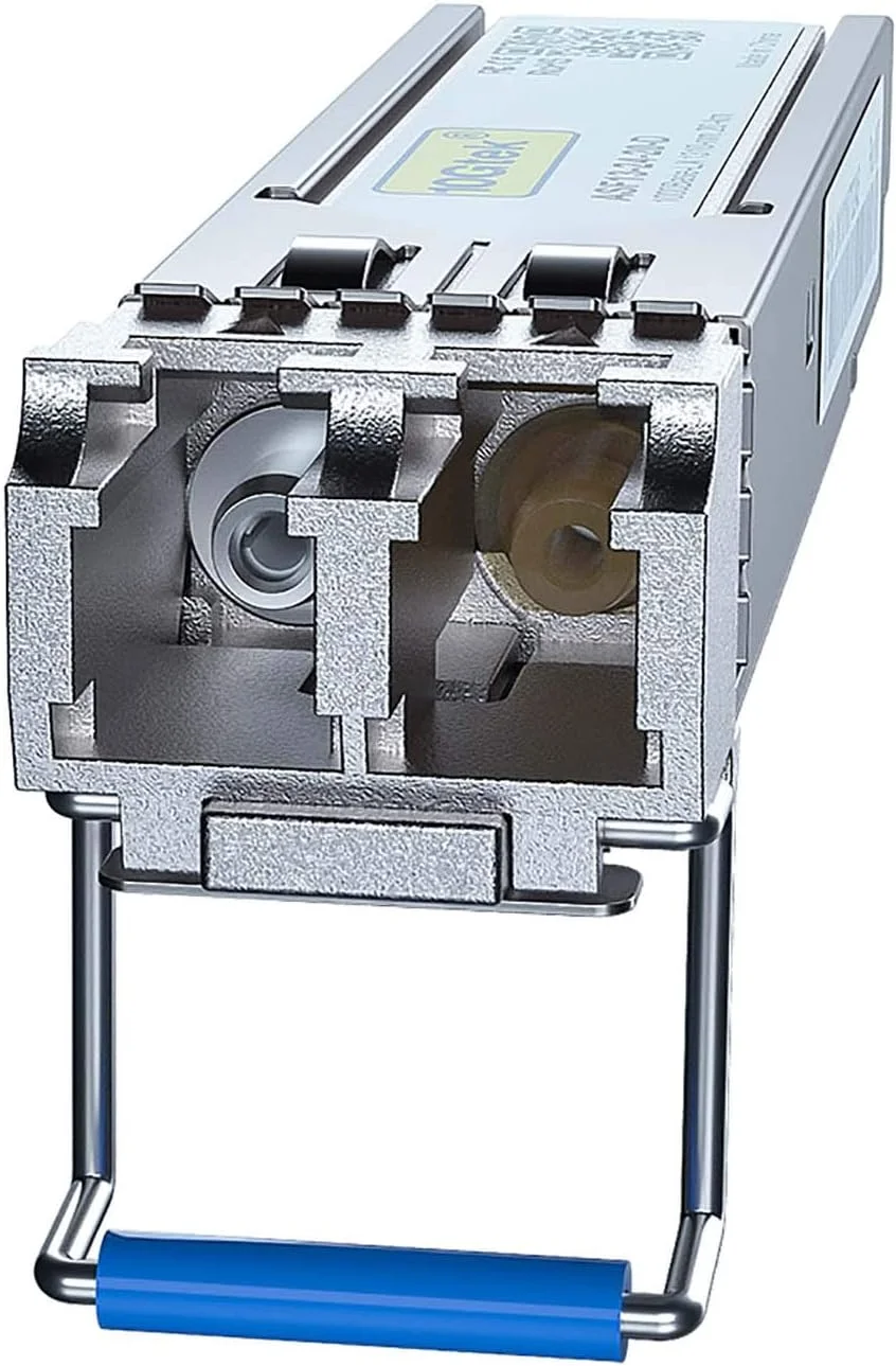 10Gtek فرستنده و گیرنده گیگابیتی SFP سازگار با Cisco GLC-LH-SMD/GLC-LH-SM/SFP-GE-L، 1000Base-LX/LH، SMF، 1310 نانومتر، 10 کیلومتر