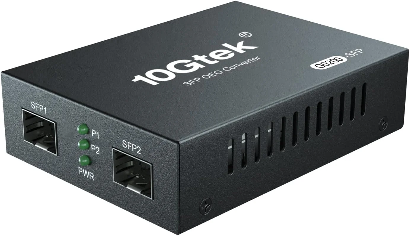 مبدل حالت SFP دو پورت 1.25G/2.5Gbps 10Gtek، تکرار کننده SFP (بدون فرستنده گیرنده)