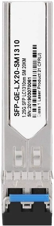 ماژول نوری پرسرعت AMONIDA با کارایی بالا 20KM، 1.25 گیگابیت بر ثانیه، SFP-GE-LX20-SM1310 برای شبکه پرسرعت