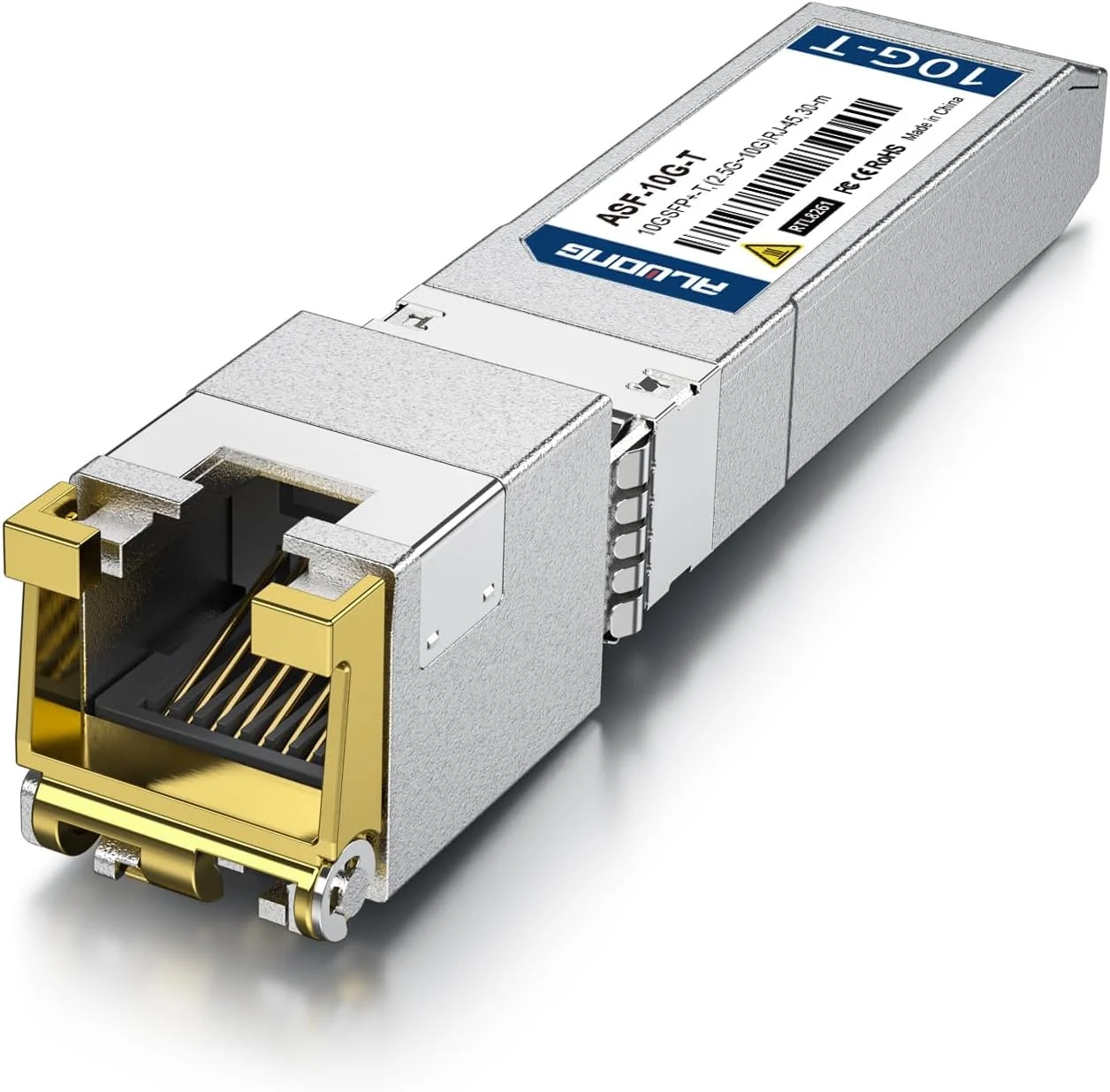 فرستنده و گیرنده 10GBASE-T SFP+، ماژول مسی SFP+ به RJ45. چند نرخی 2.5/5/10G، برای Cisco SFP-10G-T-S، Ubiquiti UniFi UF-RJ45-10G، Meraki، MikroTik S+RJ10، Netgear، D-Link و غیره، بسته 10 عددی