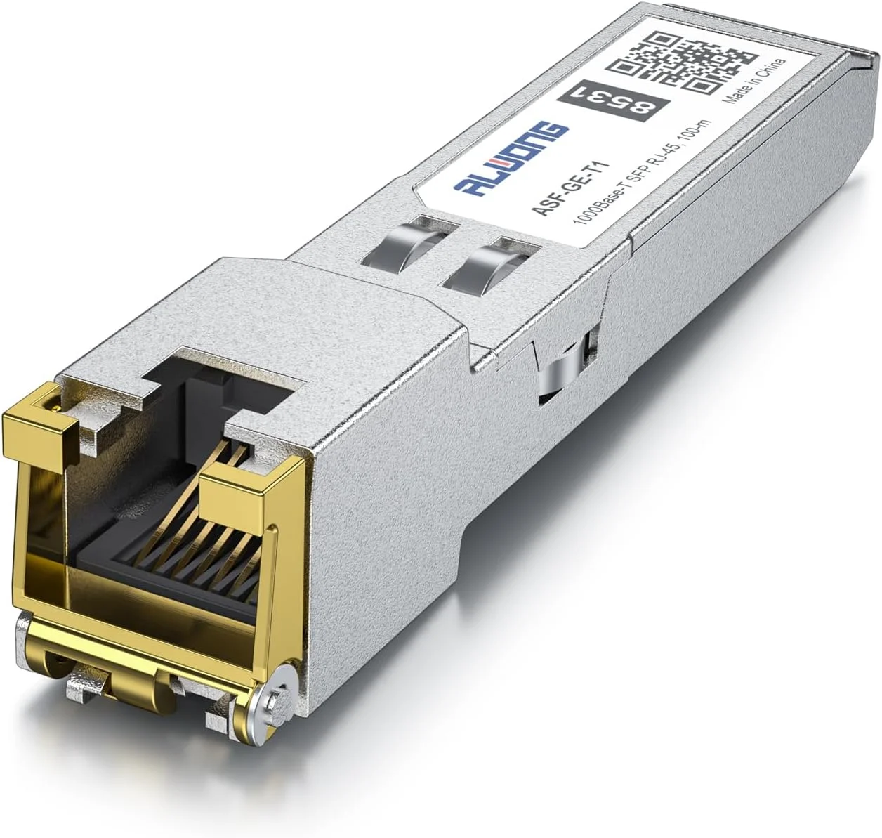 فرستنده و گیرنده مسی 1000Base-T SFP، ماژول اترنت 1.25G SFP به RJ45، تا 100 متر، برای Ubiquiti UniFi UF-RJ45-1G، Meraki MA-SFP-1GB-TX، Mikrotik، TP-Link، Intel و غیره، بسته 2 عددی