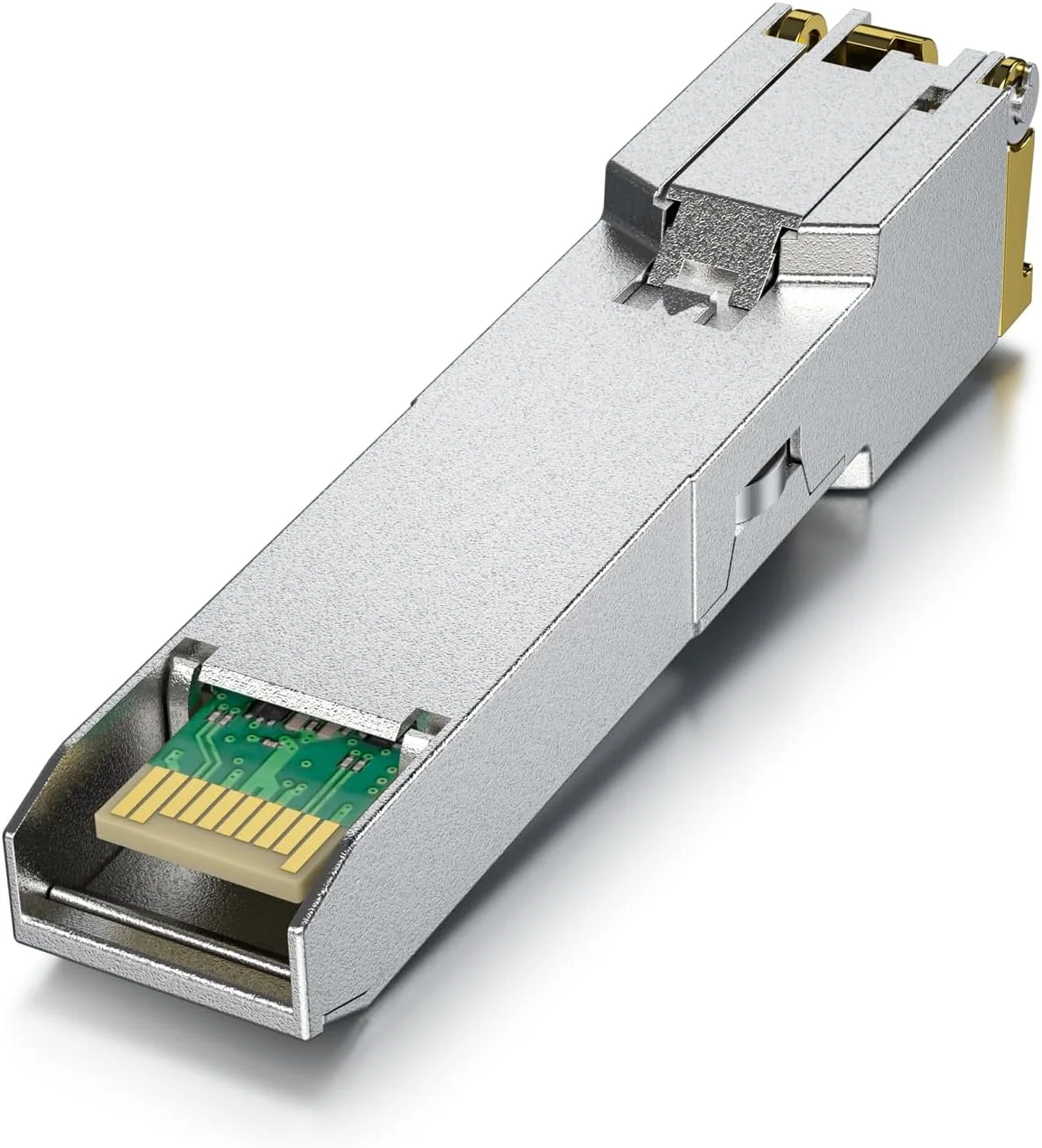 فرستنده و گیرنده مسی 1000Base-T SFP، ماژول اترنت 1.25G SFP به RJ45، تا 100 متر، برای Ubiquiti UniFi UF-RJ45-1G، Meraki MA-SFP-1GB-TX، Mikrotik، TP-Link، Intel و غیره، بسته 2 عددی