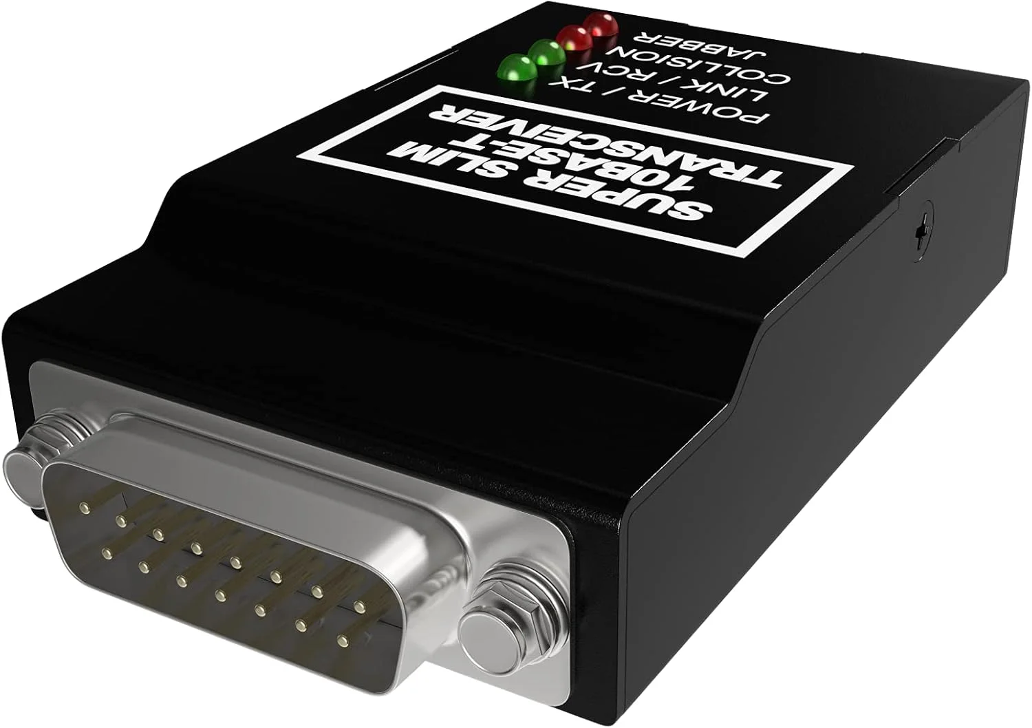 مبدل رسانه ای ADNET 10Base-T RJ45 به 10Base-5 DB15M AUI | آداپتور اترنت ضخیم به فرستنده و گیرنده 10BT UTP RJ-45