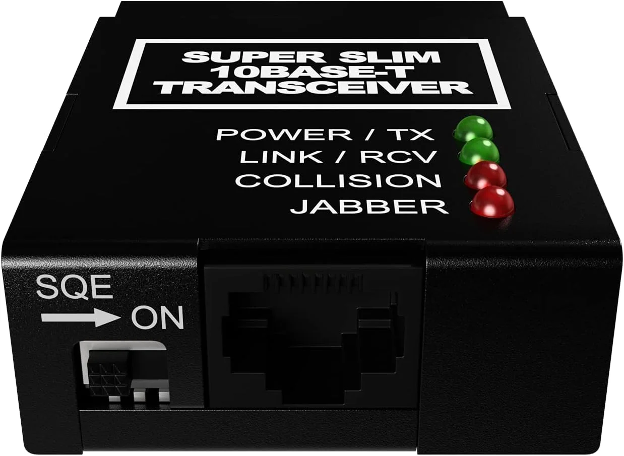 مبدل رسانه ای ADNET 10Base-T RJ45 به 10Base-5 DB15M AUI | آداپتور اترنت ضخیم به فرستنده و گیرنده 10BT UTP RJ-45