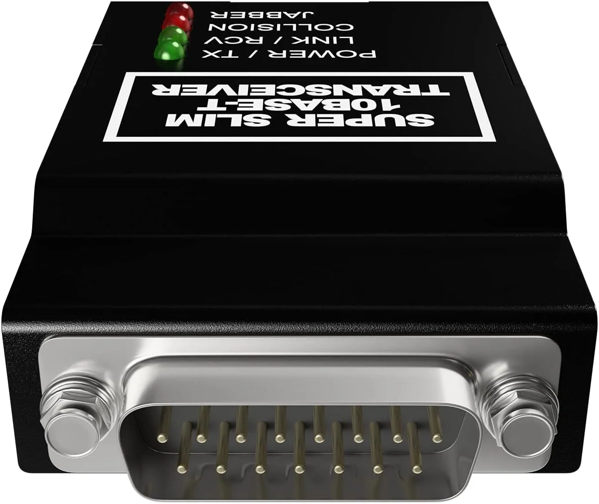 مبدل رسانه ای ADNET 10Base-T RJ45 به 10Base-5 DB15M AUI | آداپتور اترنت ضخیم به فرستنده و گیرنده 10BT UTP RJ-45