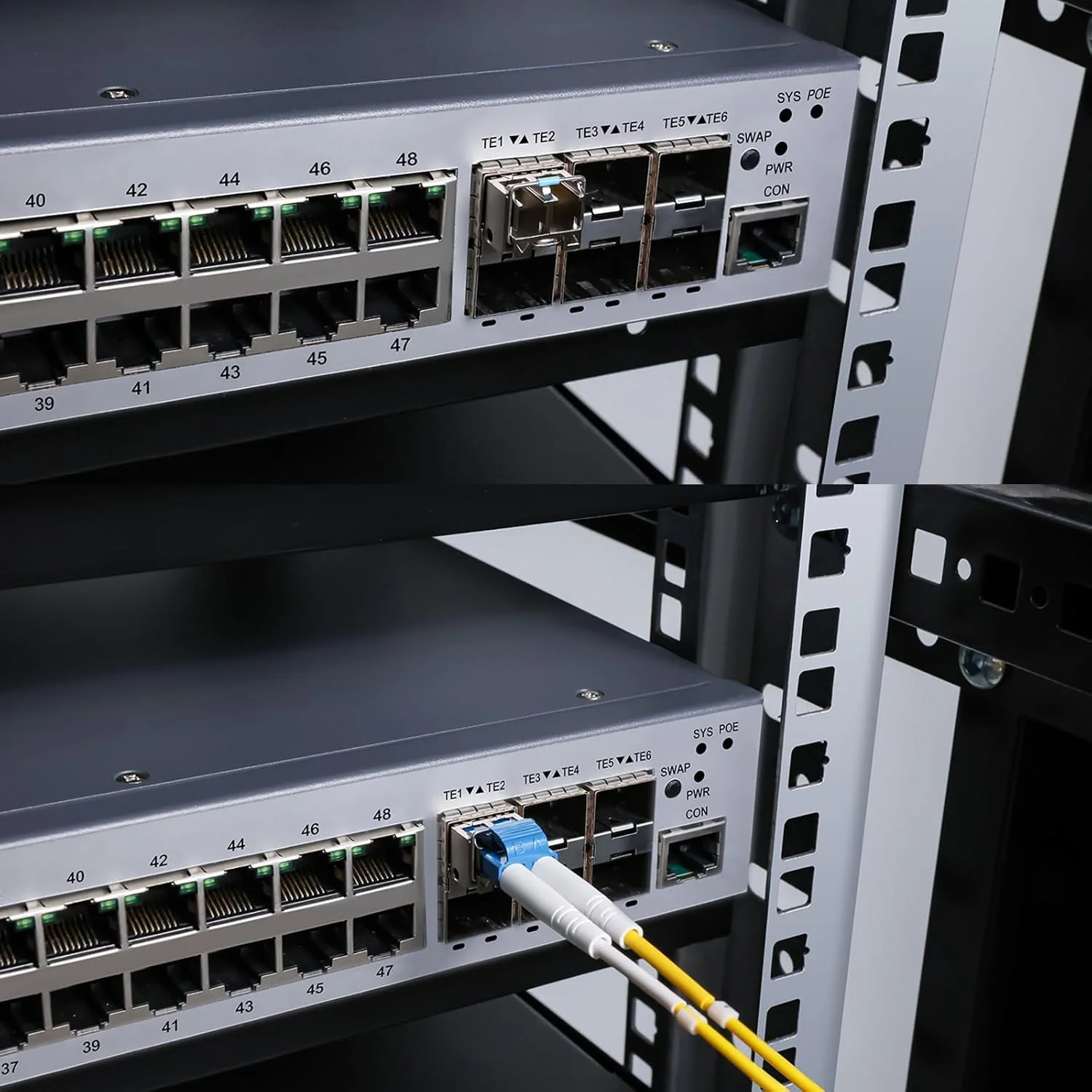 ماژول فرستنده-گیرنده 6COM 10Pack 10GBase-LR SFP+، ماژول سینگل مود 10G LC برای سیسکو SFP-10G-LR، Meraki MA-SFP-10GB-LR، Ubiquiti UF-SM-10G، Mikrotik، D-Link، Supermicro، Netgear DDM، 1310nm، 10km ماژول فرستنده-گیرنده 6COM 10Pack 10GBase-LR SFP+، ماژول سینگل مود 10G LC برای سیسکو SFP-10G-LR، Meraki MA-SFP-10GB-LR، Ubiquiti UF-SM-10G، Mikrotik، D-Link، Supermicro، Netgear DDM، 1310nm، 10km