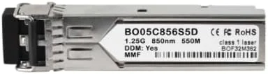 فرستنده و گیرنده نوری سازگار با Extreme Networks 10G-SFP-ZR SFP+، LC-Duplex، 10GBASE-ZR، فیبر تک حالته، 1550 نانومتر، 80 کیلومتر، DDM، 0 درجه سانتیگراد/+70 درجه سانتیگراد (10G-SFP-ZR-BO) برند
