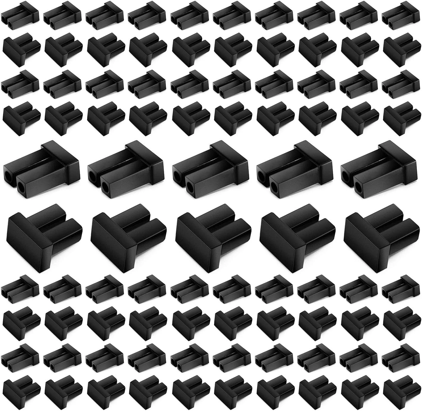 درپوش های ضد گرد و غبار SFP XFP SFP+ مناسب برای ماژول فرستنده و گیرنده نوری دوبلکس LC SFP XFP SFP+ CFP سیلیکونی 100 عددی