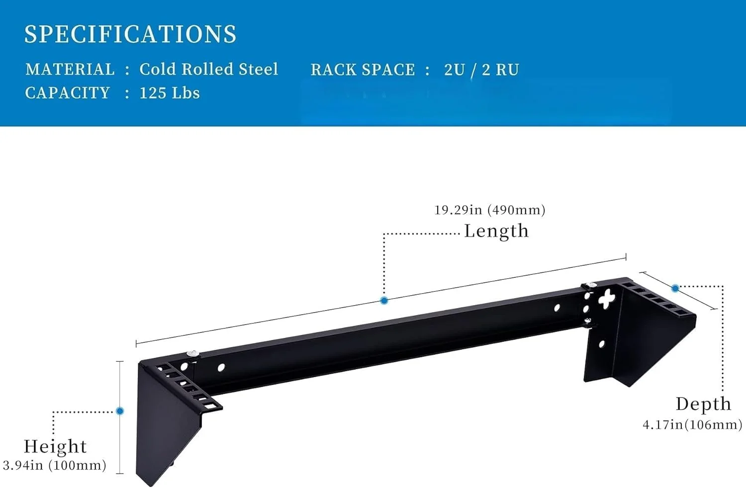 قفسه رک ۱U فروشگاه وایت، نصب دیواری عمودی برای سرورها، فولاد نورد سرد، قفسه تجهیزات شبکه، براکت نصب صرفه جویی در فضا قفسه رک ۱U فروشگاه وایت، نصب دیواری عمودی برای سرورها، فولاد نورد سرد، قفسه تجهیزات شبکه، براکت نصب صرفه جویی در فضا