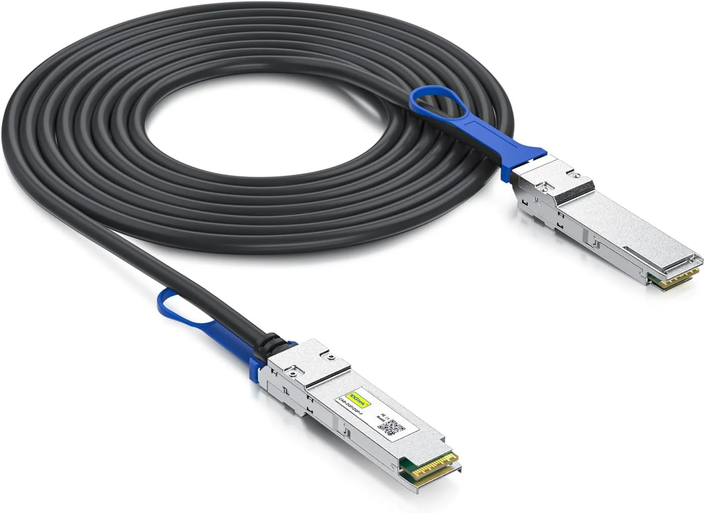 کابل مسی 10Gtek 100G QSFP28 DAC - کابل Twinax مسی اتصال مستقیم غیرفعال QSFP28 به QSFP28 100GBASE-CR4 برای Juniper JNP-100G-DAC-1M، 1 متری (3.3 فوت)