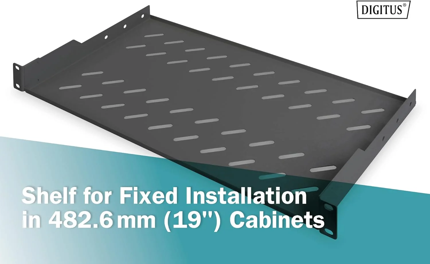 سینی ثابت دیجی توس DN19 TRAY1SW مشکی برای رک