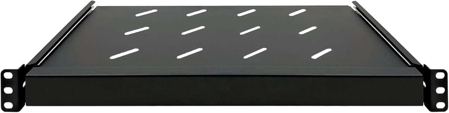 سینی کیبورد 1U الکتریکت - قفسه کشویی یونیورسال 19 اینچی برای رک سرور و تجهیزات شبکه به همراه لوازم نصب - عمق 10.8 اینچ