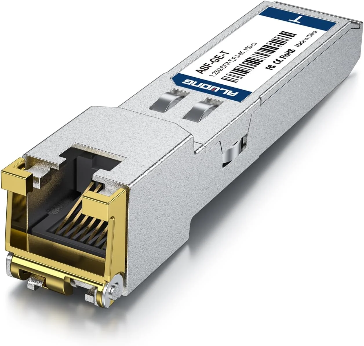 فرستنده و گیرنده 4 عددی 1000BASE-T SFP، ماژول مسی 1.25G SFP به RJ45 برای سیسکو GLC-T/SFP-GE-T/GLC-TE، یوبیکویتی UniFi UF-RJ45-1G، مراکی MA-SFP-1GB-TX، میکروتیک S-RJ01، نت گیر، دی-لینک، تی پی-لینک و غیره.