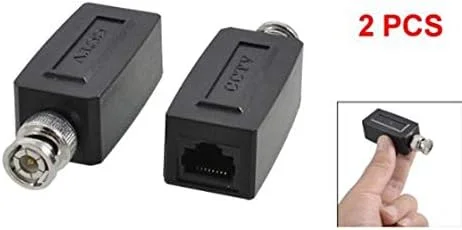 یک جفت فرستنده و گیرنده فعال ویدئویی دوربین مداربسته کواکسیال BNC RJ45 UTP Cat5