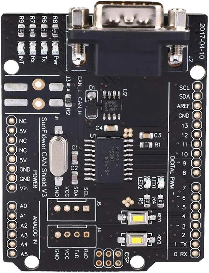 CAN BUS، ماژول فرستنده و گیرنده گذرگاه مشترک 4.8 تا 5.2 ولت، ساخته شده از پلاستیک، 30 میلی آمپر