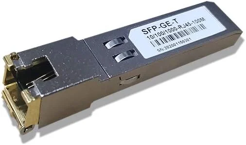 ماژول فرستنده و گیرنده SFP سازگار با CISCO مدل SFP-GE-T 1000BASE-T 10/100/1000-RJ45-100M