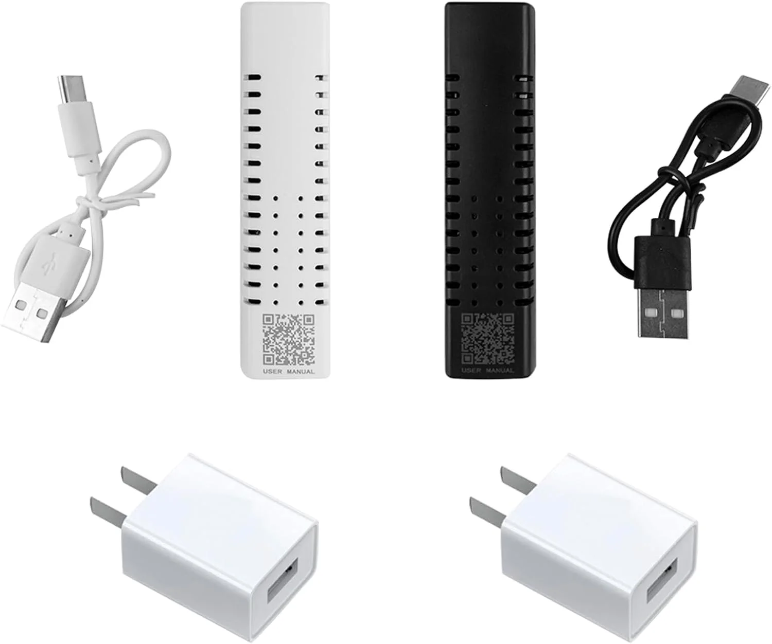 A Pair Mini Media Converter, Fiber Ethernet Coverter, Gigabit Media Converter 10/100/1000Base-Tx to 1000Base-FX TX1310nm/TX1550nm Single Mode 3Km, Type-C, with Power Supply