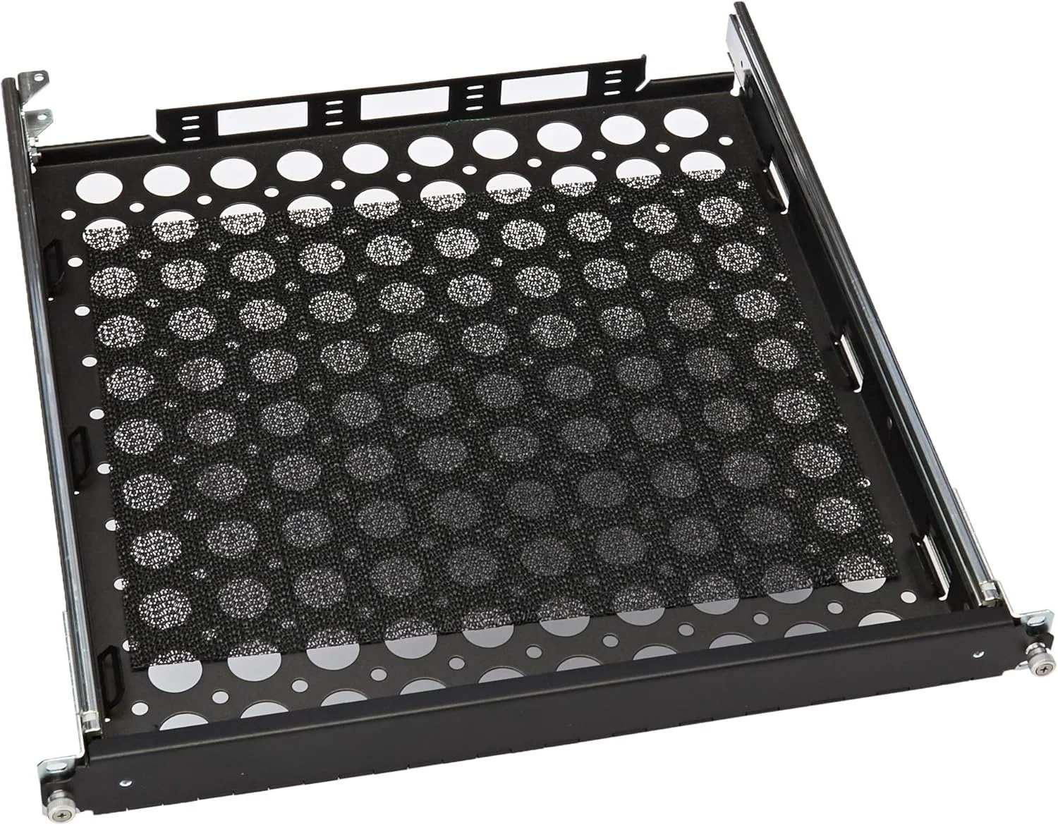 سینی کشویی رک مونت برای لپ تاپ، مناسب برای مانیتورهای LCD 15، 17 و 19 اینچ (1USHL-139)