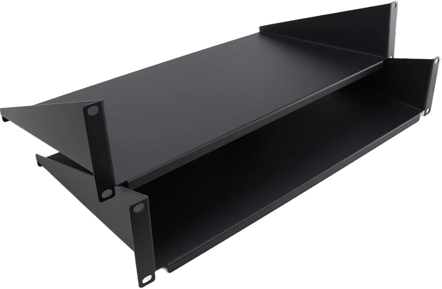 کنتیلور ثابت قفسه 2U عمق 250 میلی متر مشکی رک کابینت داده 19 اینچی [بسته دوتایی]