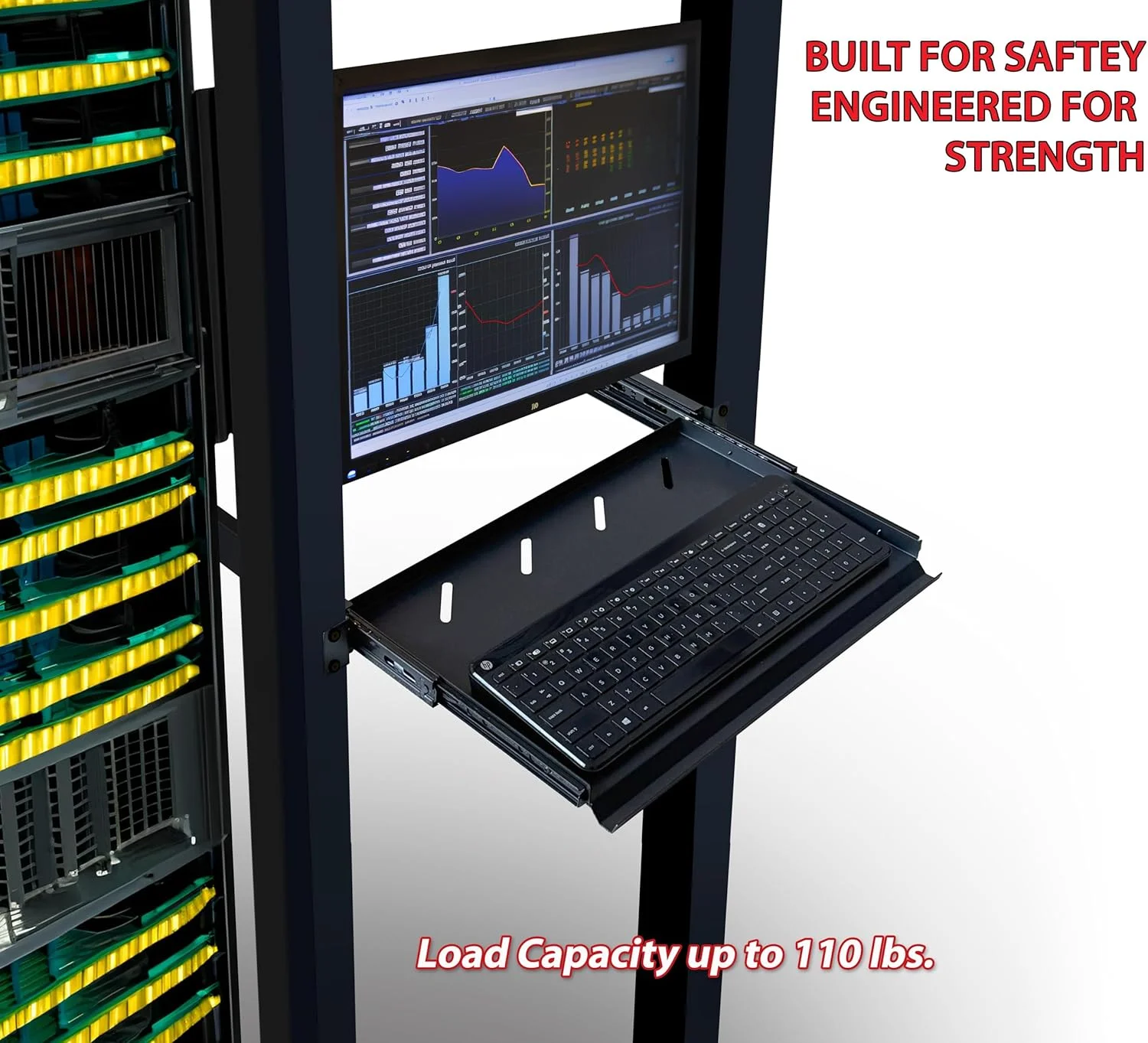 طبقه ریلی تهویه دار 1U گروه واردات پرستیژ برای رک های سرور 19 اینچی - 1 عدد