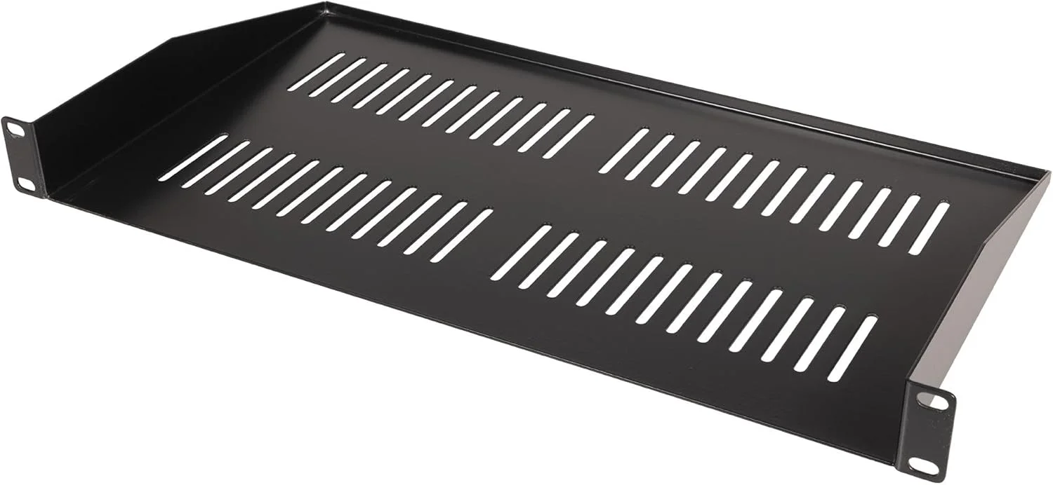 قفسه رک 19 اینچی پالس، 1U، عمق 250 میلی‌متر، فولاد 1.5 میلی‌متری سنگین، پوشش پودری مشکی، ذخیره‌سازی باریک و صرفه‌جویی در فضا برای سرورها، تجهیزات صوتی، لوازم الکترونیکی - RKSV-1U250