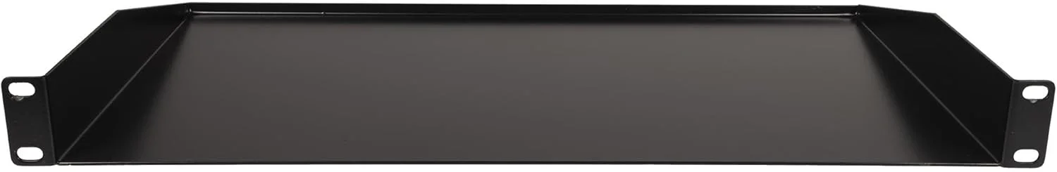 قفسه رک 1U پالس 19 اینچی، عمق 250 میلی‌متر، فولاد سنگین 1.5 میلی‌متری، پوشش پودری مشکی، ذخیره‌سازی رک‌مونت باریک و صرفه‌جویی در فضا برای سرورها، تجهیزات صوتی، لوازم الکترونیکی - RKSS-1U250