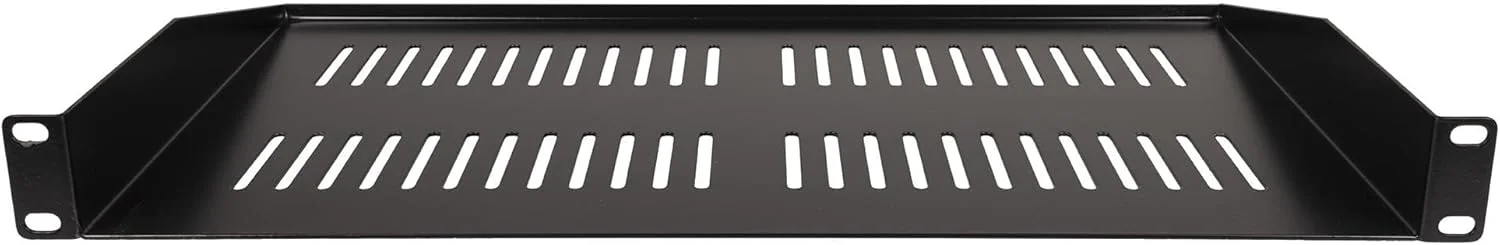 قفسه رک 19 اینچی پالس، 1U، عمق 250 میلی‌متر، فولاد 1.5 میلی‌متری سنگین، پوشش پودری مشکی، ذخیره‌سازی باریک و صرفه‌جویی در فضا برای سرورها، تجهیزات صوتی، لوازم الکترونیکی - RKSV-1U250