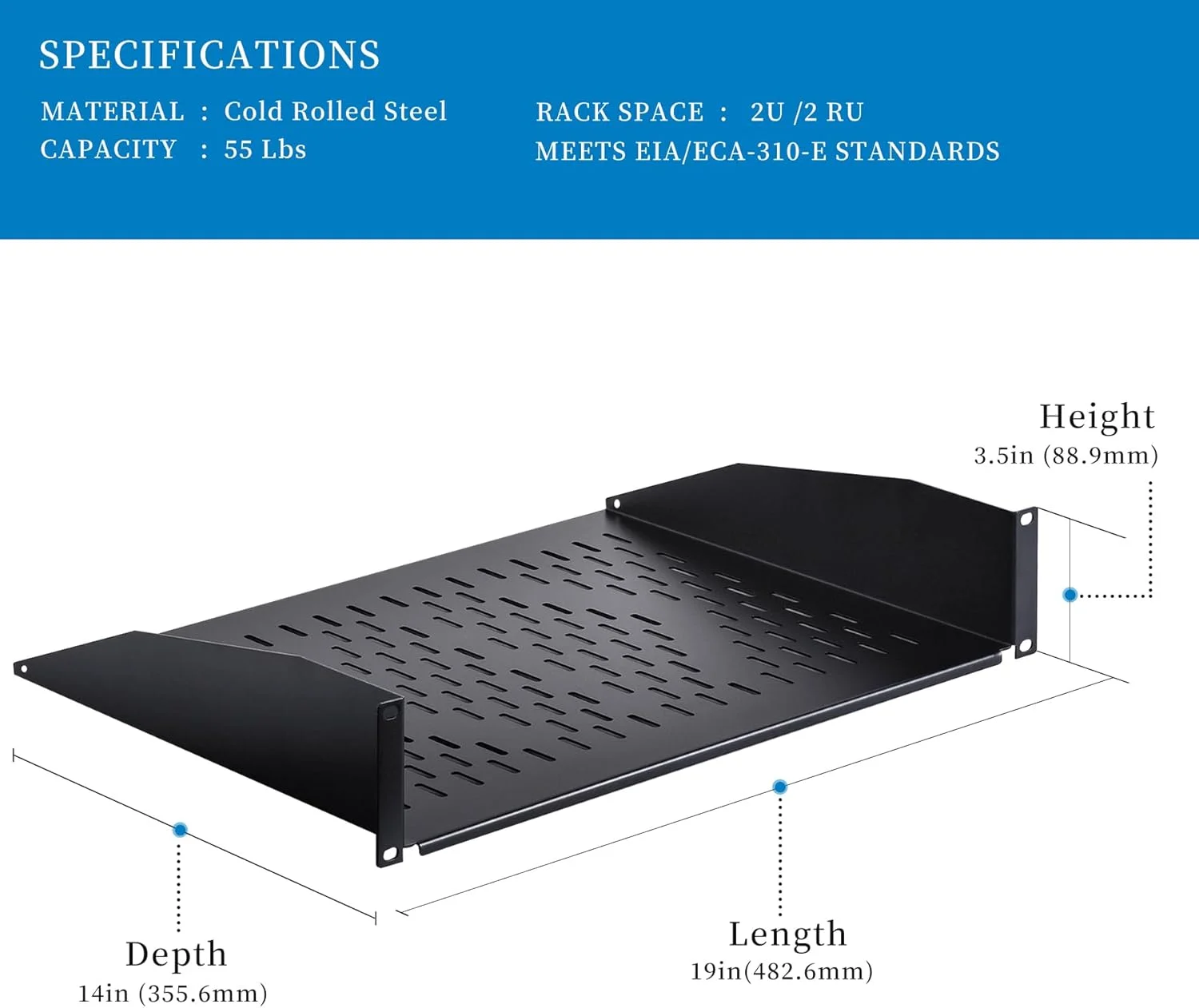 طبقه کنسولی یونیورسال رک RackPath 2U - عمق 35.5 سانتی متر - طبقه رک مونت برای رک های تجهیزات AV/شبکه 19 اینچی - ظرفیت 25 کیلوگرم - بسته 2 عددی طبقه کنسولی یونیورسال رک RackPath 2U - عمق 35.5 سانتی متر - طبقه رک مونت برای رک های تجهیزات AV/شبکه 19 اینچی - ظرفیت 25 کیلوگرم - بسته 2 عددی