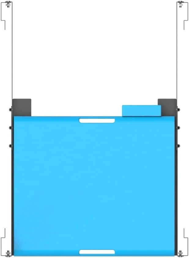 ریل قفسه ای یونیورسال 1U کیائو یوبانگ با قابلیت نصب در رک 4 پایه با عمق 40 تا 73 سانتیمتر مناسب برای APC، HP، IBM، DELL و Compaq