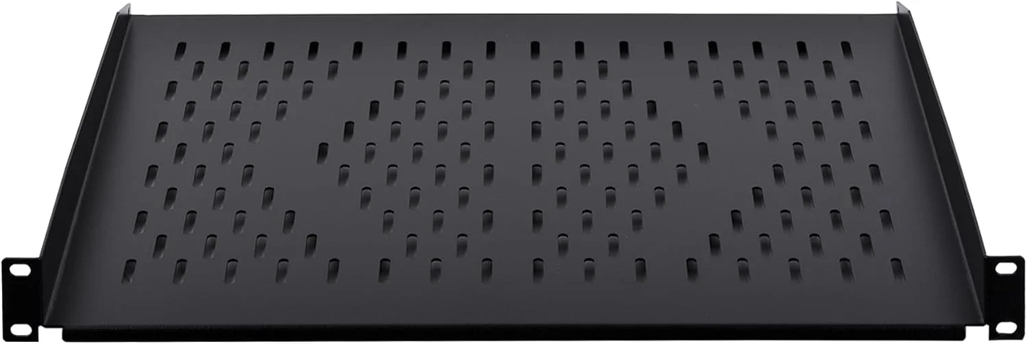 طبقه تکیه گاهی یونیورسال رک RackPath 1U - عمق 14 اینچ - طبقه رک مونت برای رک های تجهیزات AV/شبکه 19 اینچی - ظرفیت 25 کیلوگرم - بسته 2 عددی