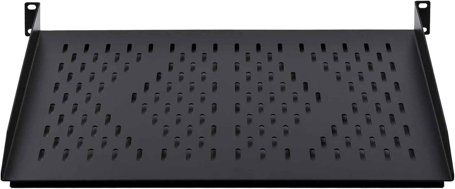 طبقه تکیه گاهی یونیورسال رک RackPath 1U - عمق 14 اینچ - طبقه رک مونت برای رک های تجهیزات AV/شبکه 19 اینچی - ظرفیت 25 کیلوگرم - بسته 2 عددی