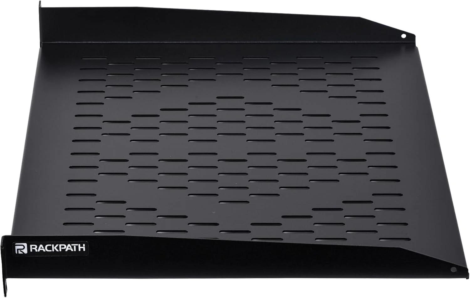 طبقه تکیه گاهی یونیورسال رک RackPath 1U - عمق 14 اینچ - طبقه رک مونت برای رک های تجهیزات AV/شبکه 19 اینچی - ظرفیت 25 کیلوگرم - بسته 2 عددی