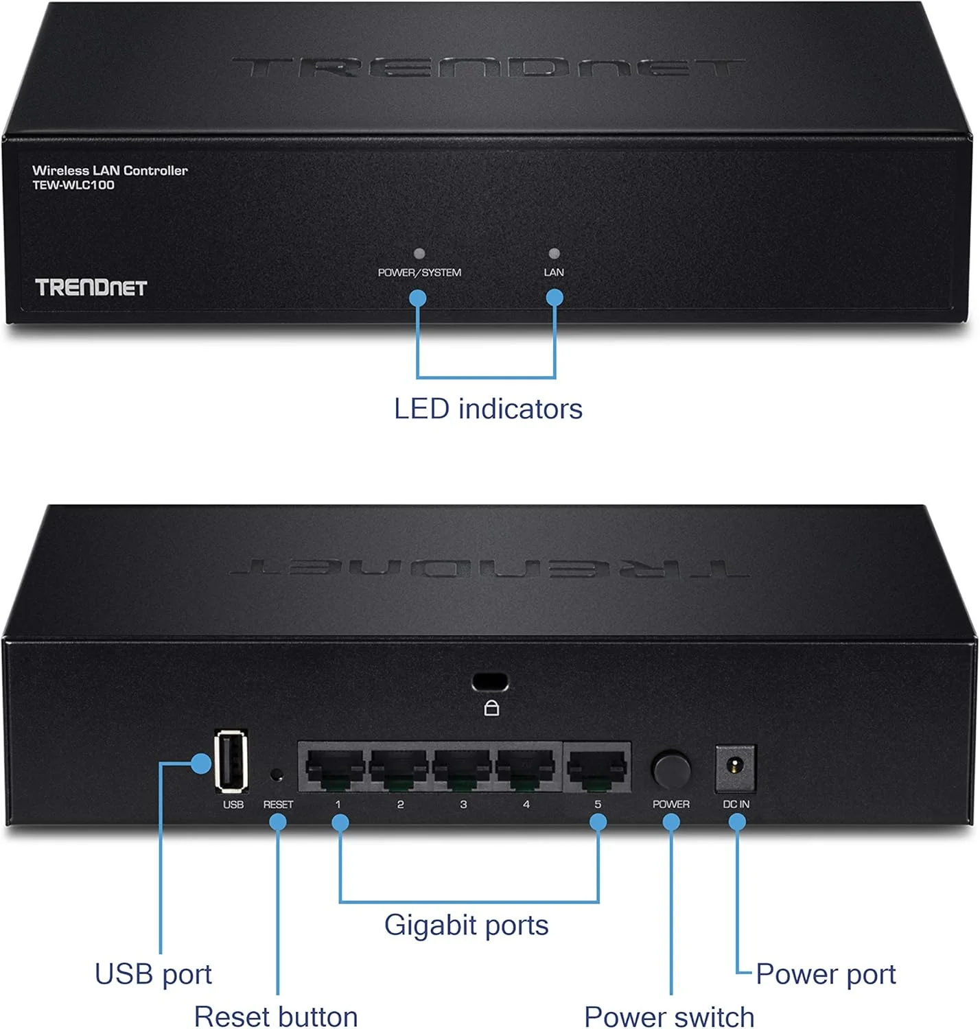 کنترلر وایرلس TRENDnet TEW-WLC100 برای Tew 755AP/821DAP/825DAP